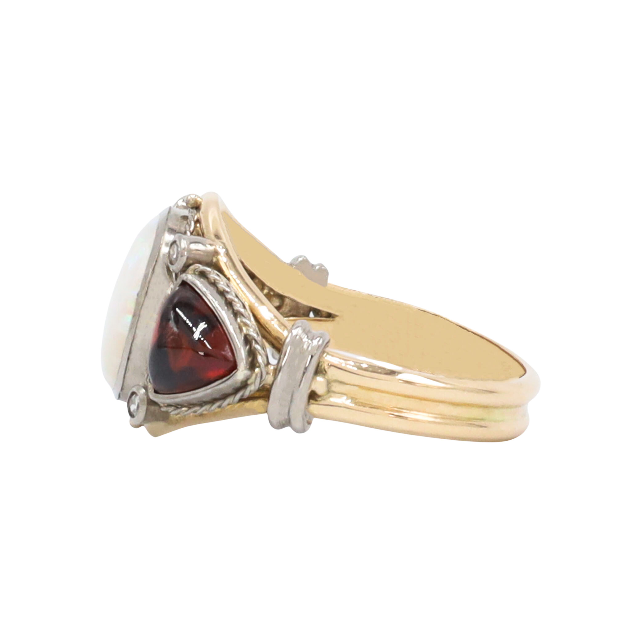 Opal 14k 184 Diamond Ring Golden Hand Jewellery