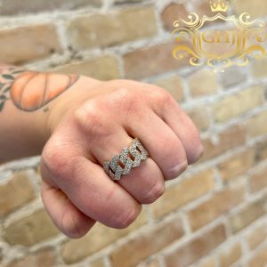 Icy Cuban Ring 1.0ct 10k - Diamond Ring - Image 3