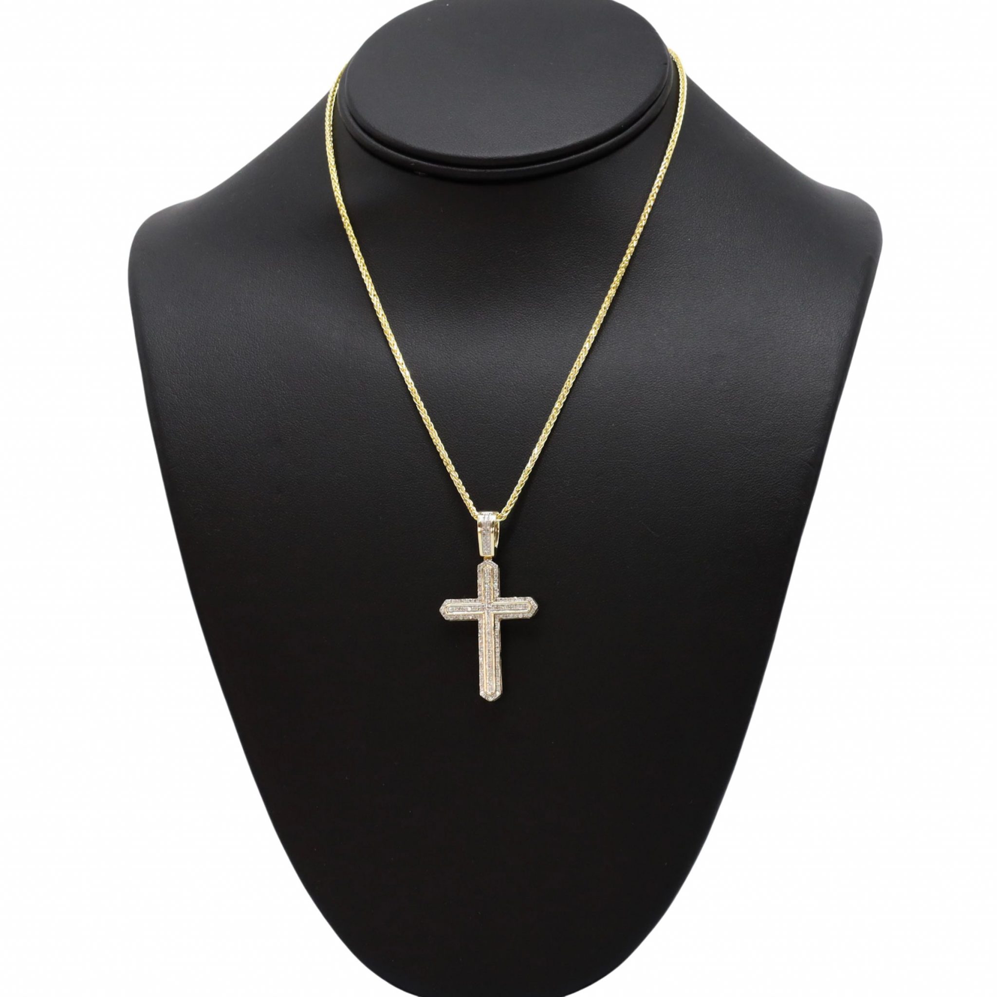 Diamond Cross 0.75ct Diamond Pendant Golden Hand Jewellery