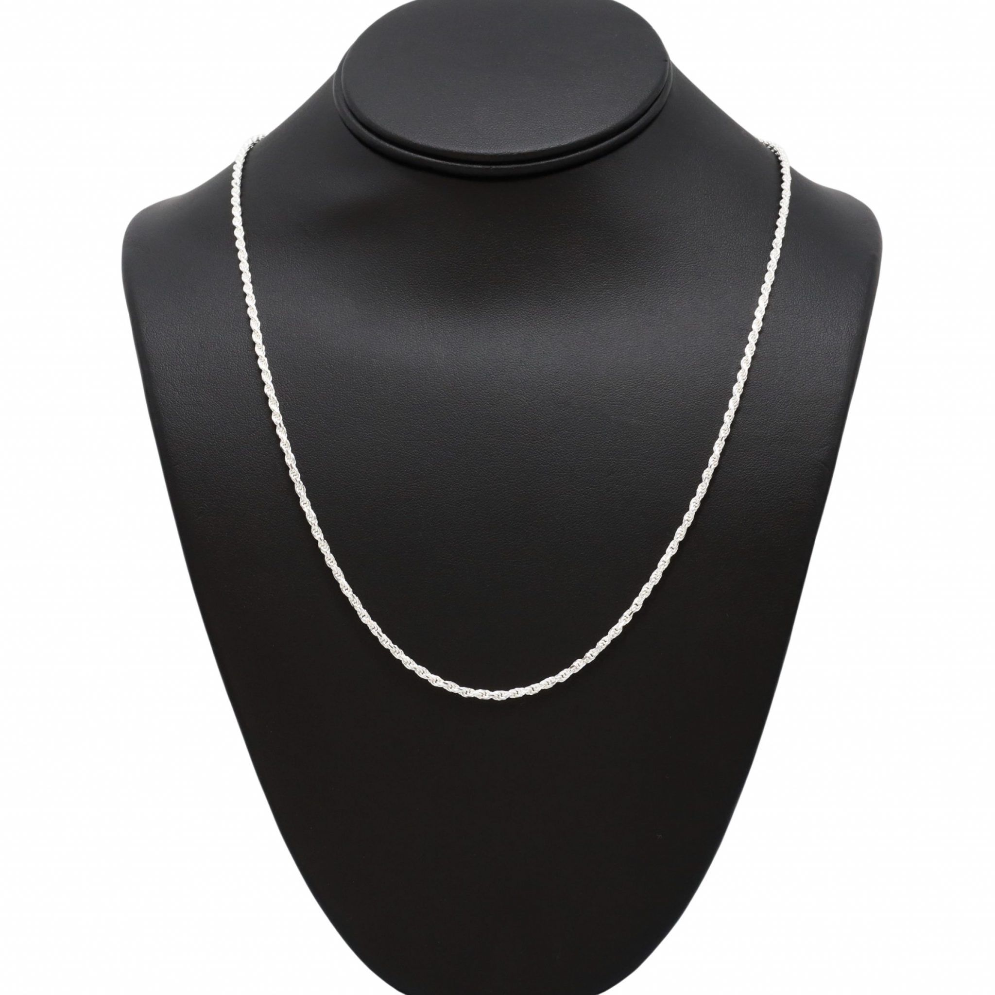 Rope 2.5mm 22 Silver Chain Golden Hand Jewellery