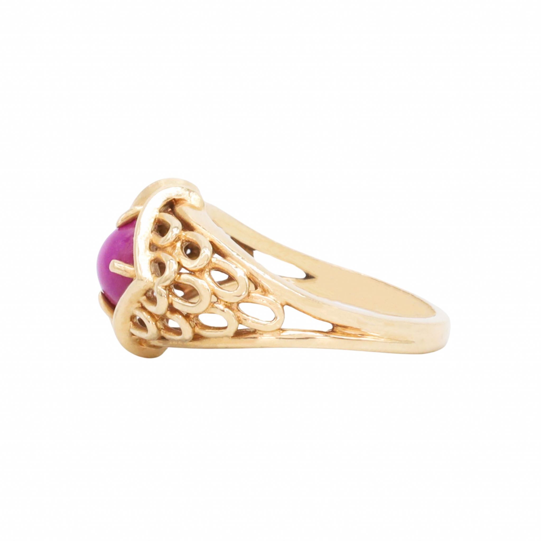 Pink star on sale sapphire ring