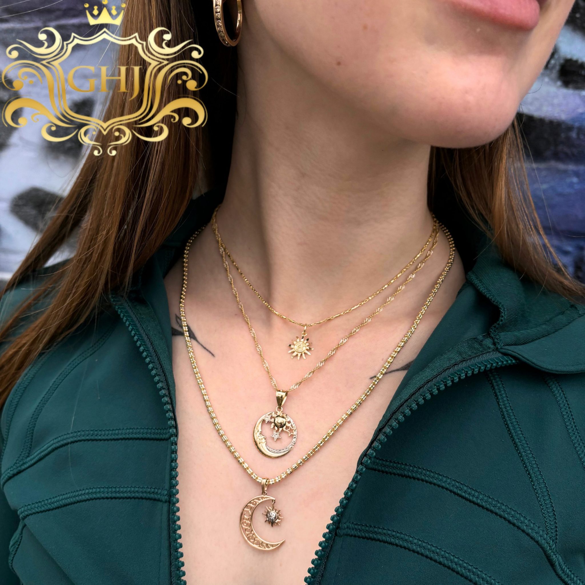 Sunshine 10k Pendant Golden Hand Jewellery