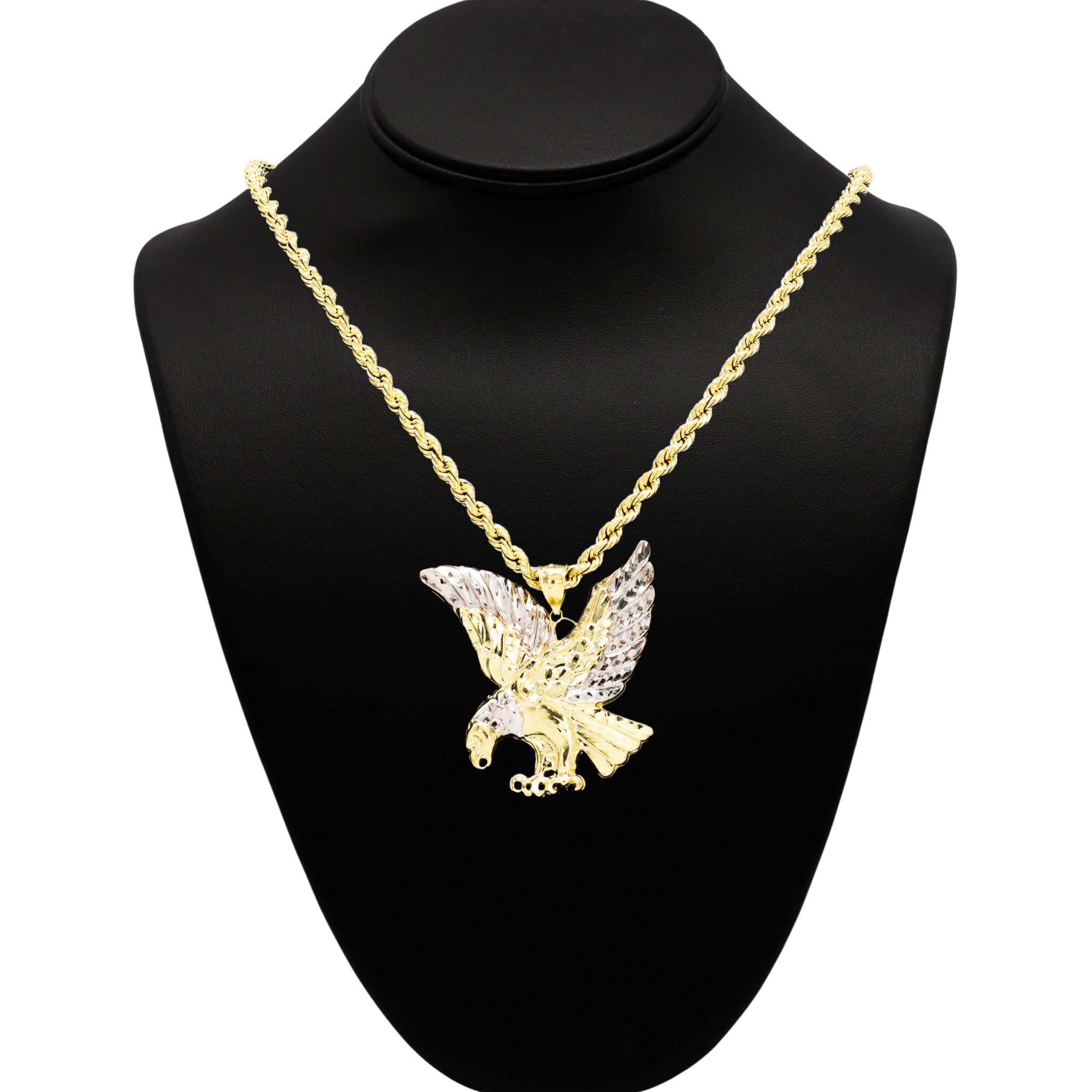 Large Two Tone Eagle Pendant