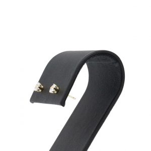 .20ct Yellow Gold CZ Princess Cut- Earrings - Image 3