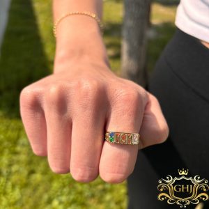 Mom 4-Stone Birthstone - Ring - Image 3