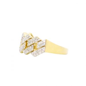 Icy Cuban .58ct 10k - Diamond Ring - Image 3