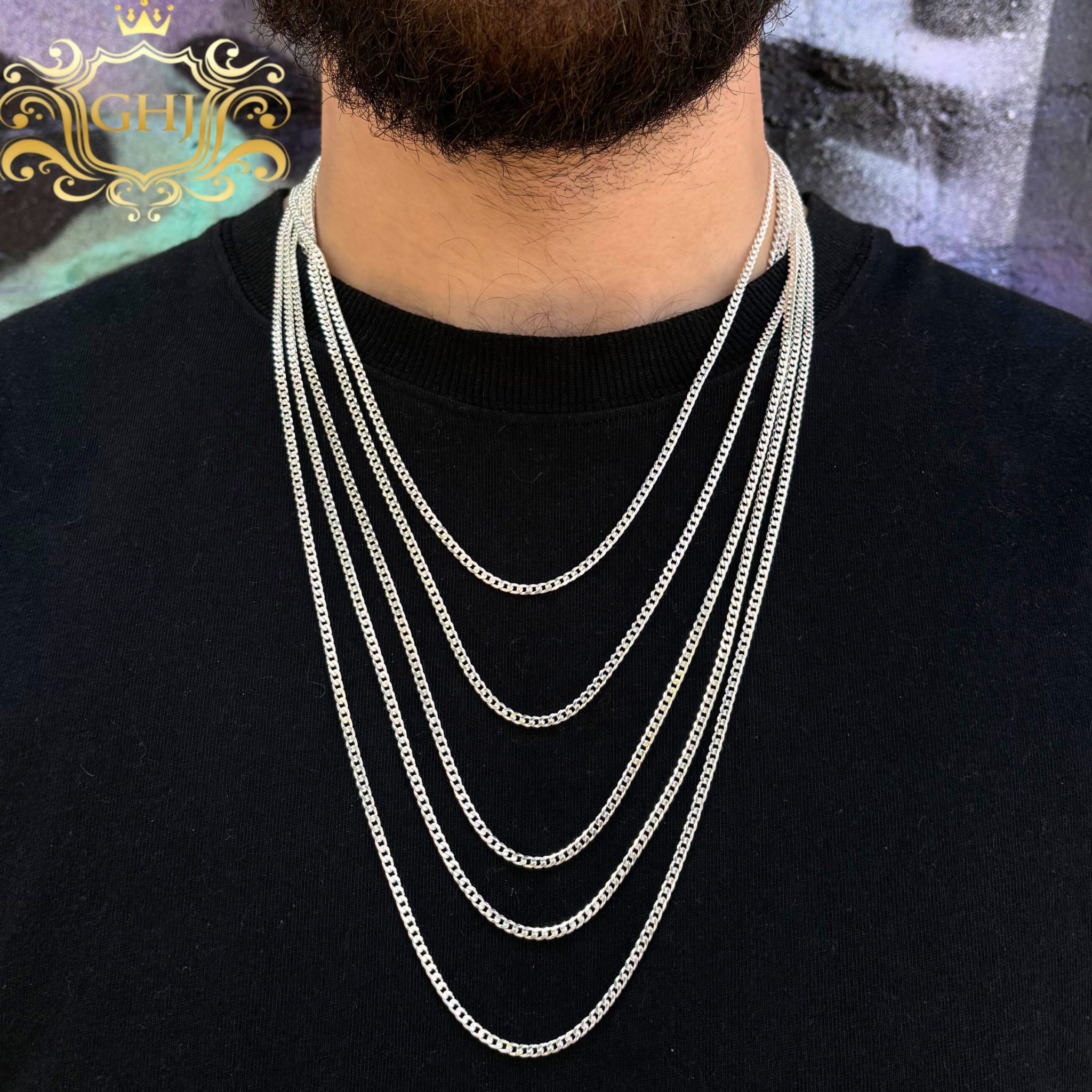 Custom silver chains deals