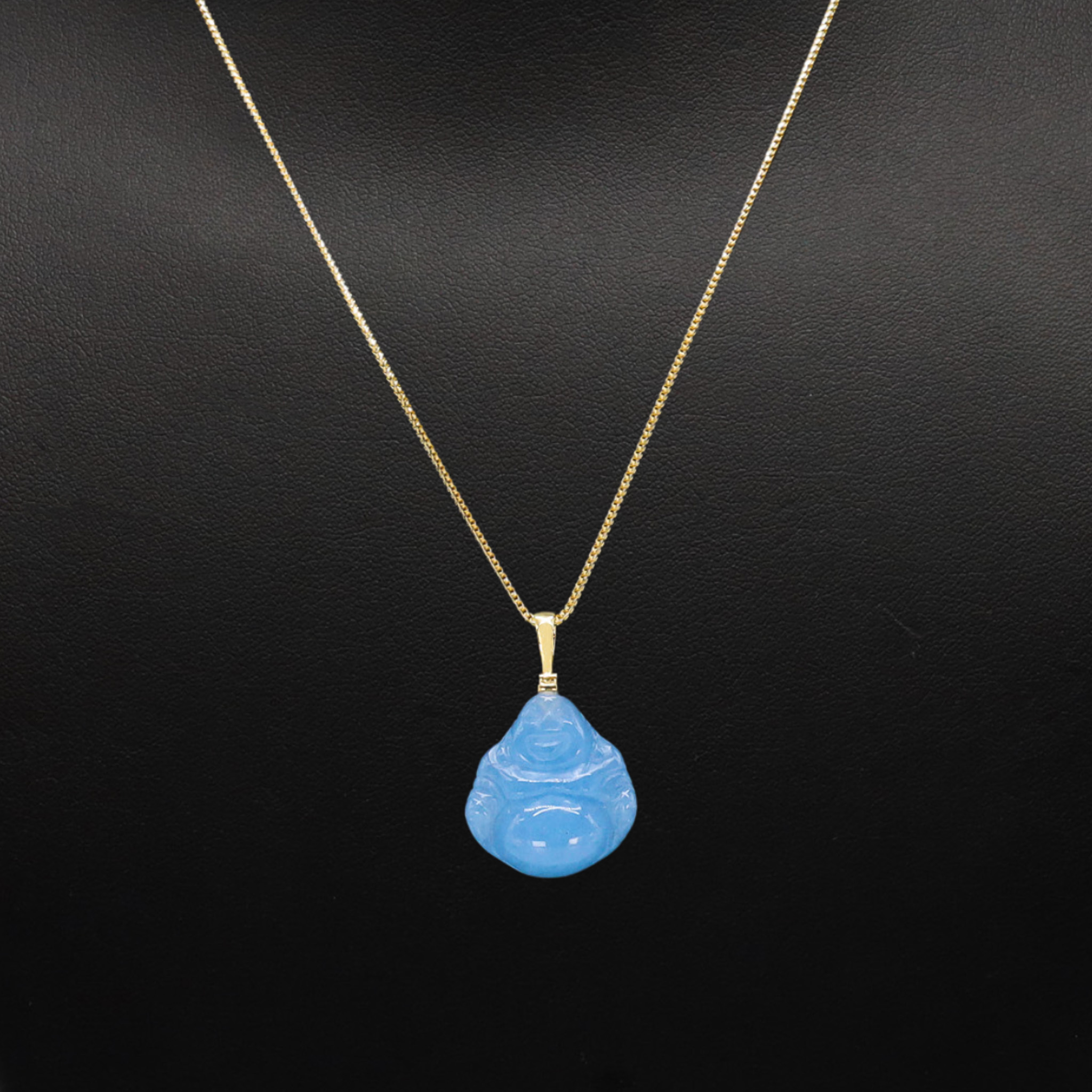 Blue Buddha 10k Pendant