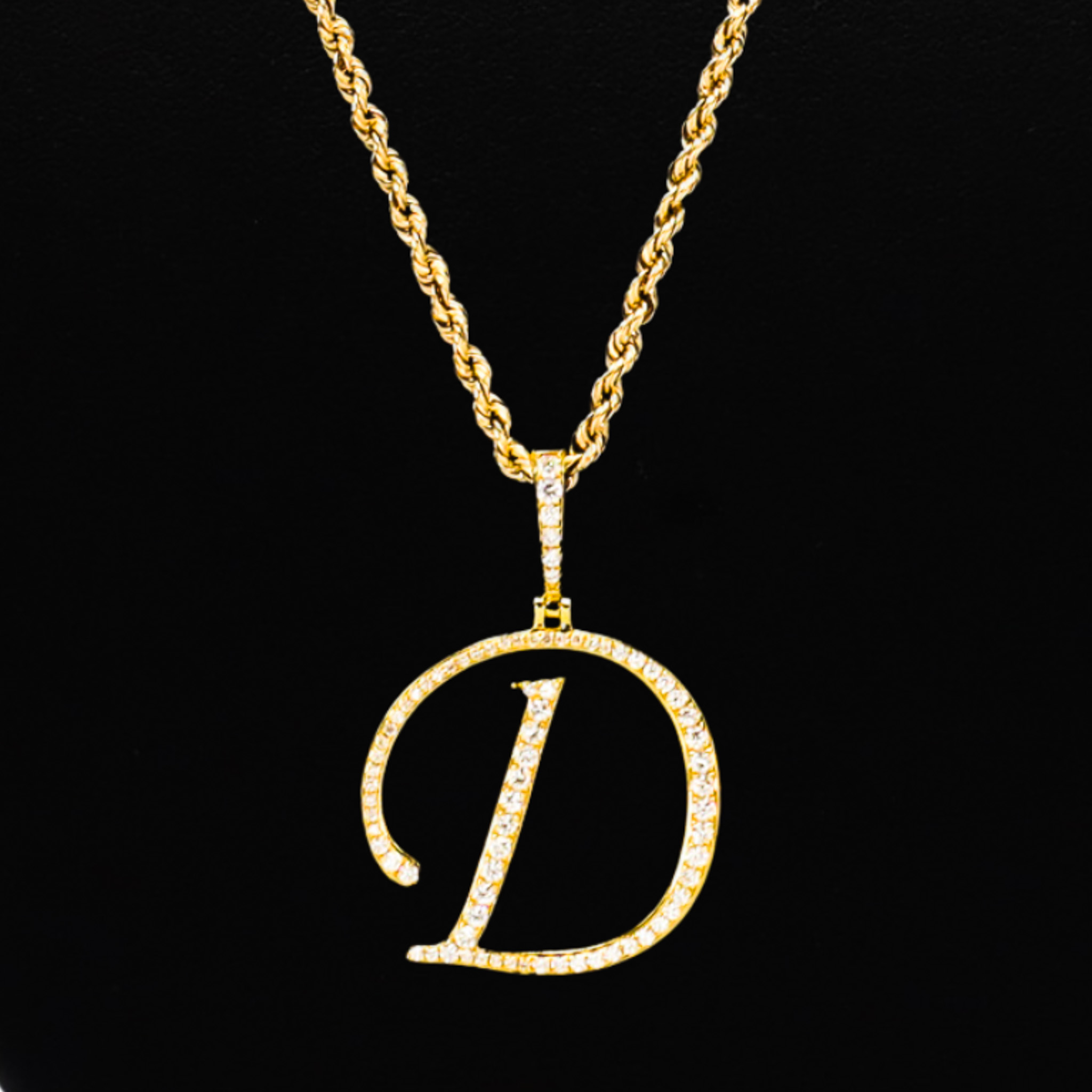 Letter d diamond pendant on sale