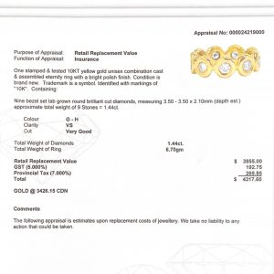Diamond Band 1.4ct Lab #2 10k - Diamond Ring - Image 3