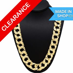 Nugget X Diamond Cut 21.75mm 34" - Solid Chain