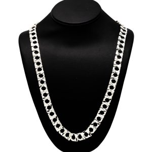 Nugget High Polish 11.75mm 30" GHJ424 - Silver Chain