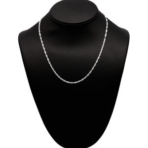 Silver Singapore 2.5mm 18" - Silver Chain - Image 1