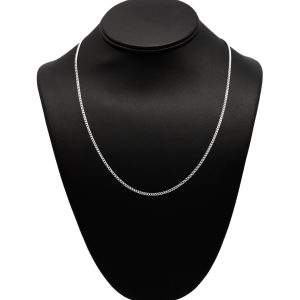 Silver Cuban 2.1mm 20" - Silver Chain - Image 1