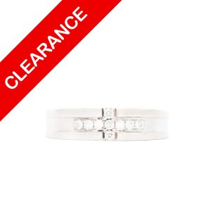 Diamond Cross Band .25ct 10k - Ring - Image 1