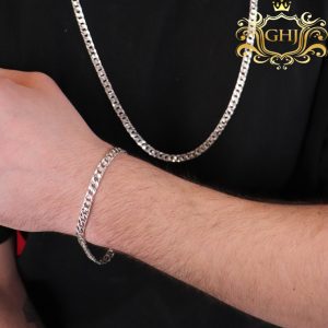 Diamond Cut 5.5mm 9.5" GHJ7 - Silver Bracelet - Image 2