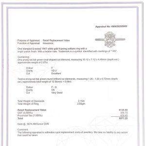 Oval Cut 2.15ct Lab #69 - Diamond Ring - Image 2