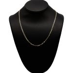 Circle o style chain ladies 10k gold necklace classy and yellow gold finish