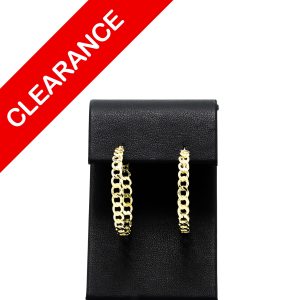 Cuban Hoops 10k  - Earrings