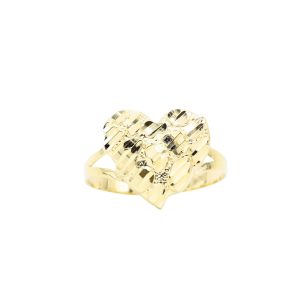 Nugget Heart Ring 10k - Ring