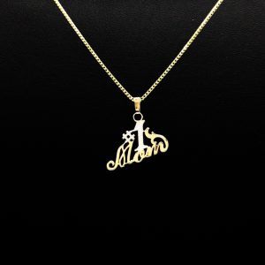 #1 Mom Pendant 10k - Pendant - Image 2