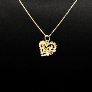 Love Heart Pendant 10k - Pendant - Image 2