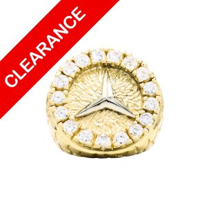 Large Cz Benz Ring 10k - Ring - Image 1