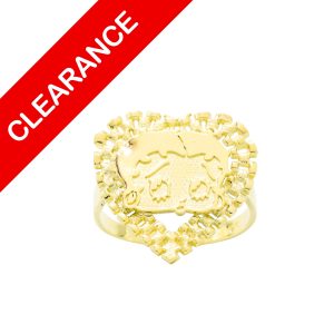 Betty Boop Heart Ring 10k - Ring - Image 1