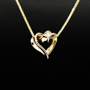 Large Heart Pendant 14k - Pendant - Image 2