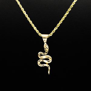 Solid Snake Pendant 10k - Pendant - Image 2