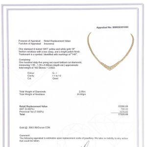 Diamond Chain 2.05ct 14k 18" #317- Chain - Image 2